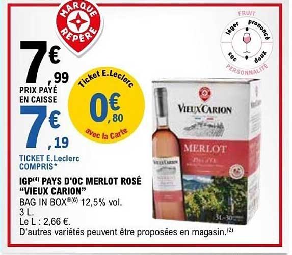 Vieux Carion Merlot Rosé