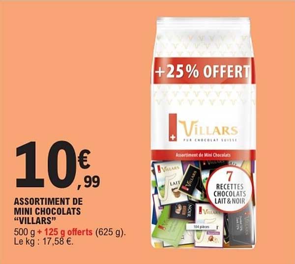 VILLARS Assortiment de Mini Chocolats