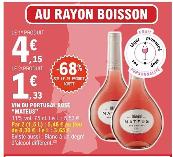 Vin du Portugal Rosé Mateus
