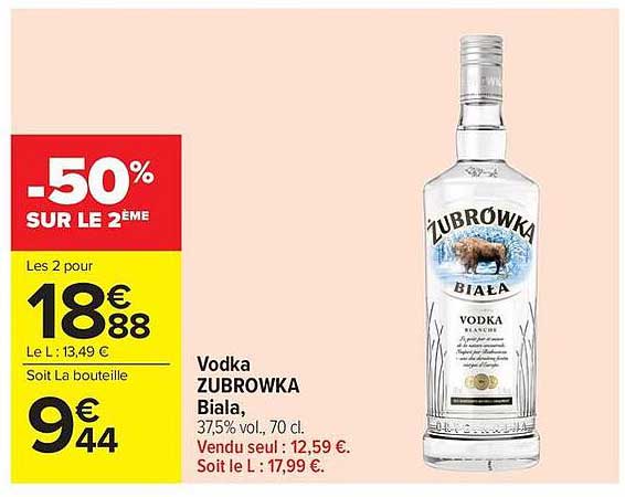 Vodka ZUBROWKA Biala