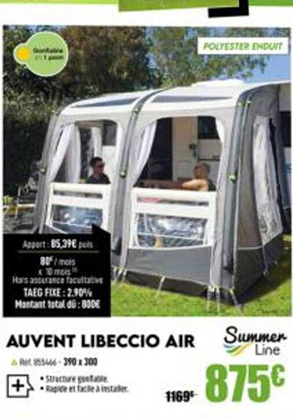auvent libeccio air summer line