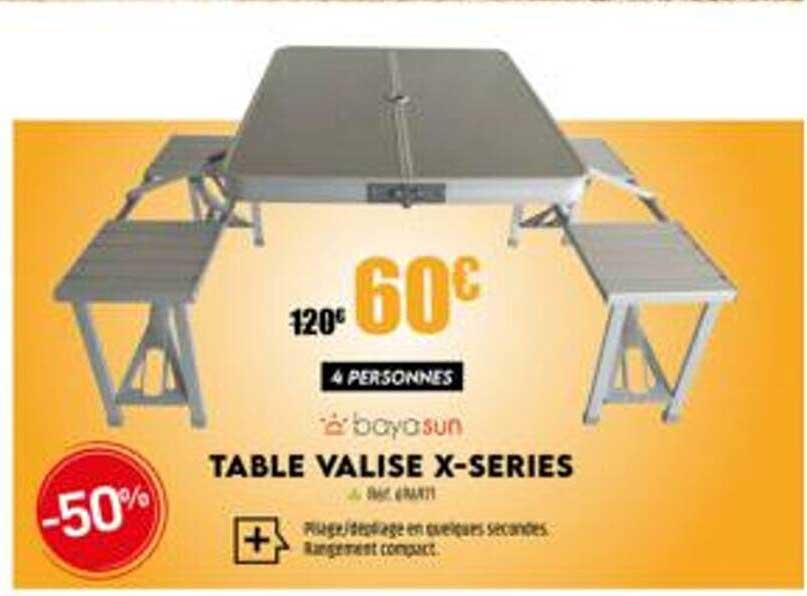 table valise x-series bayasun