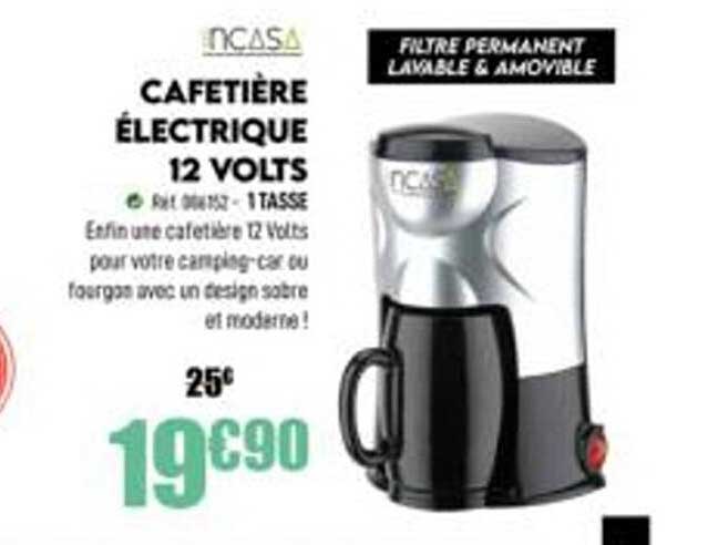 cafetière électrique 12 volts incasa