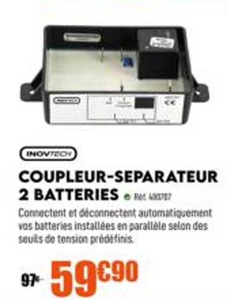 coupleur-séparateur 2 batteries inovtech