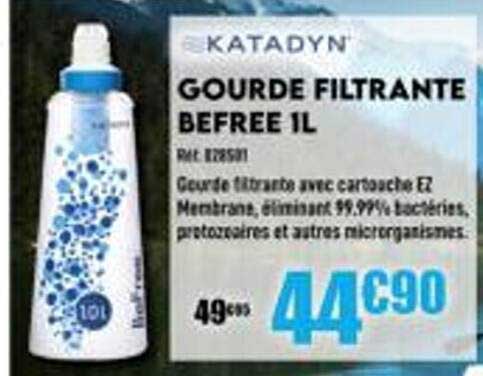 gourde filtrante befree 1l katadyn