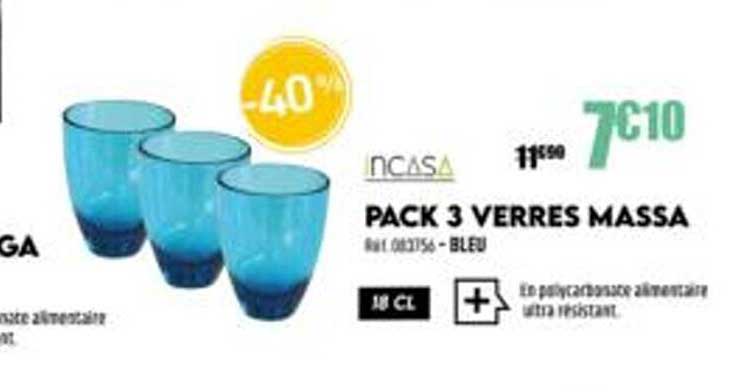 pack 3 verres massa incasa