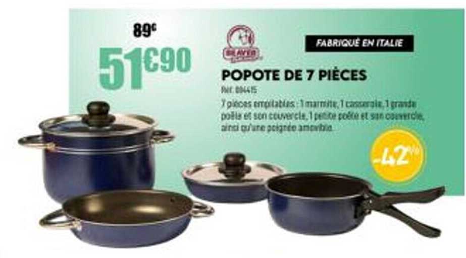 Popote De 7 Pièces