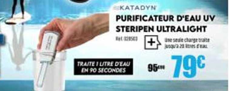 purificateur d'eau uv steripen ultralight katadyn