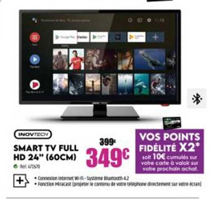 smart tv full hd 24" (60 cm) inovtech