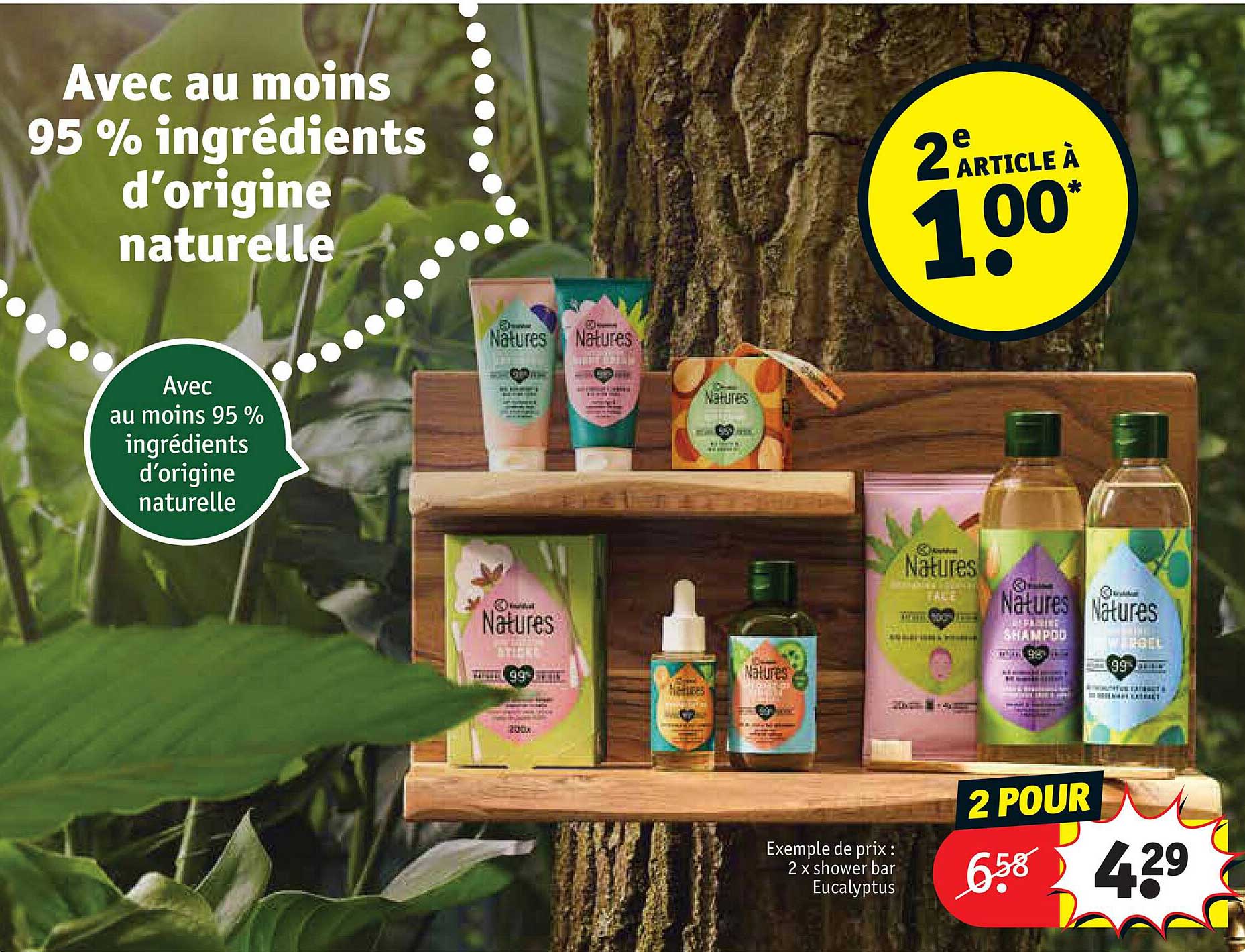 2 x shower bar eucalyptus