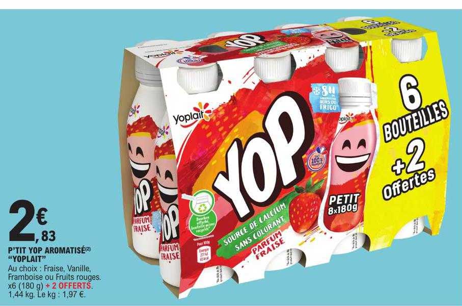 P'tit Yop Aromatisé "yoplait"