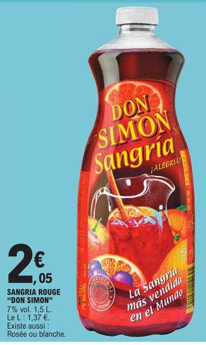 sangria rouge "don simon"