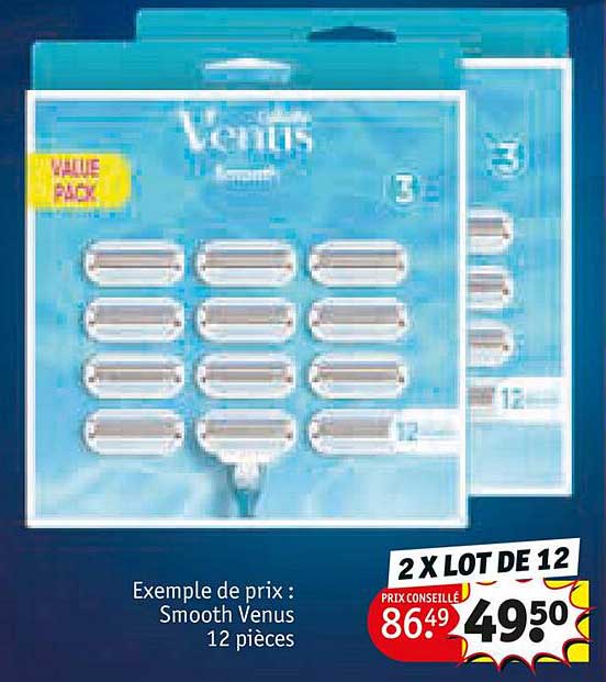 smooth venus 12 pièces