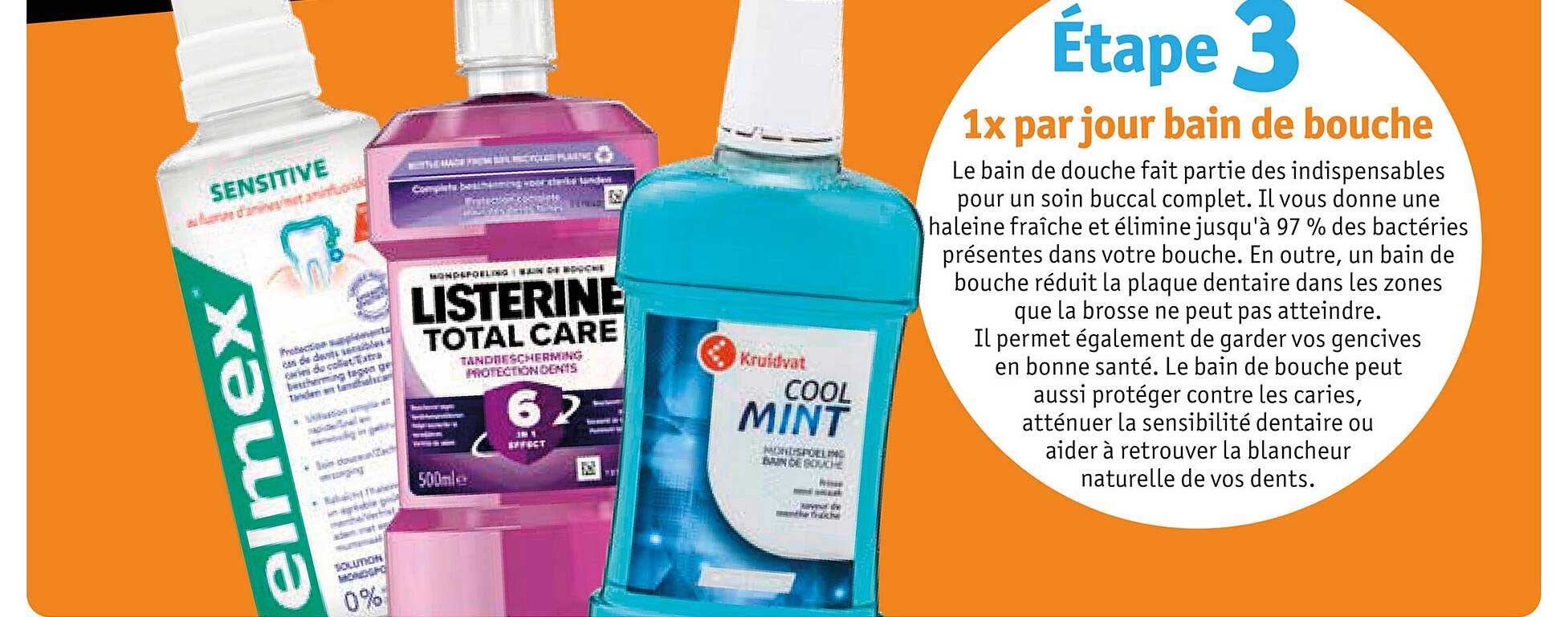 1 x par jour bain de bouche