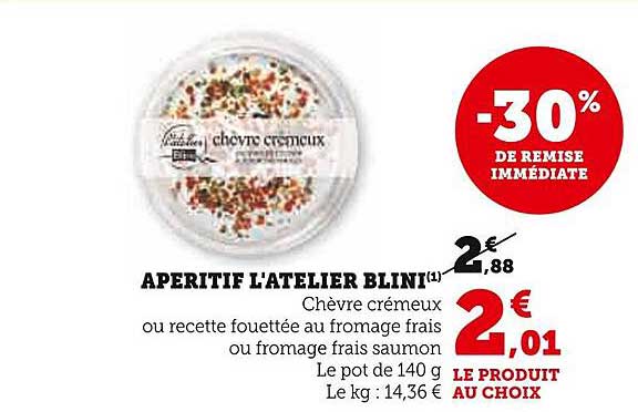 apéritif l'atelier blini