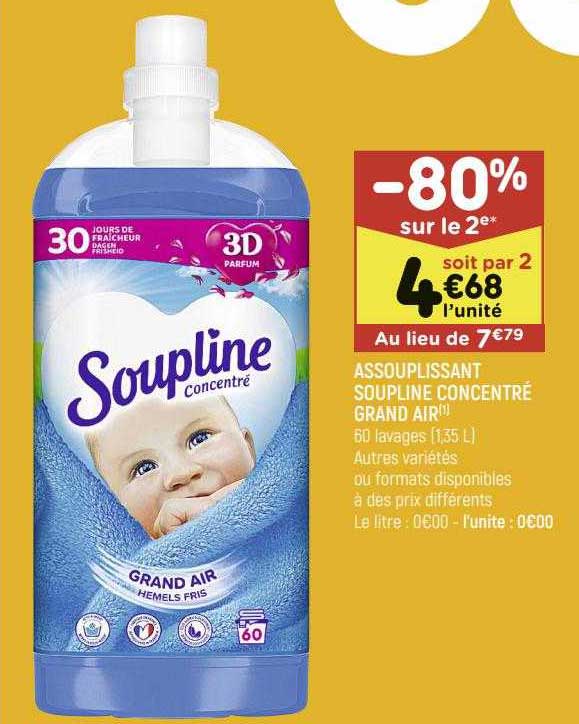 Assouplissant Soupline Concentré Grand Air