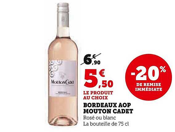 bordeaux aop mouton cadet