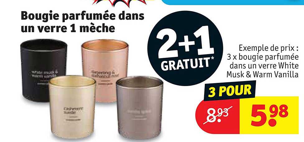 bougie parfumée dans un verre 1 mèche