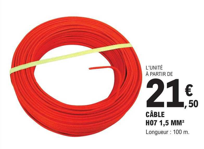 câble h07 1,5 mm²