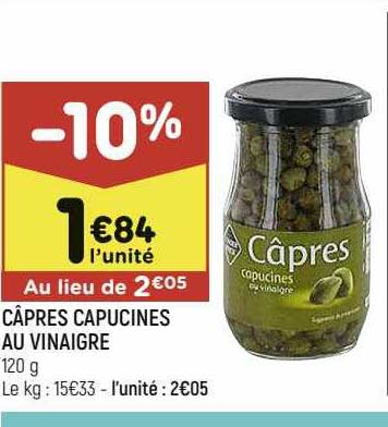 câpres capucines au vinaigre