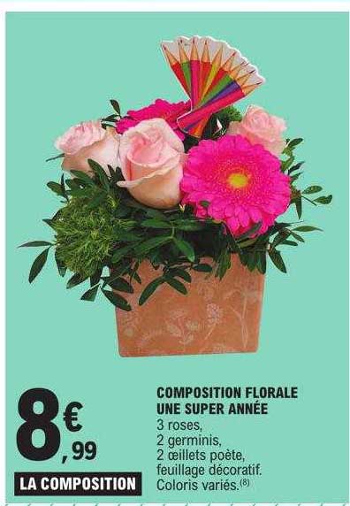 composition florale une super année