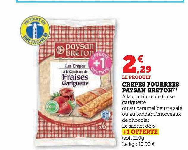 crêpes fourrées paysan breton