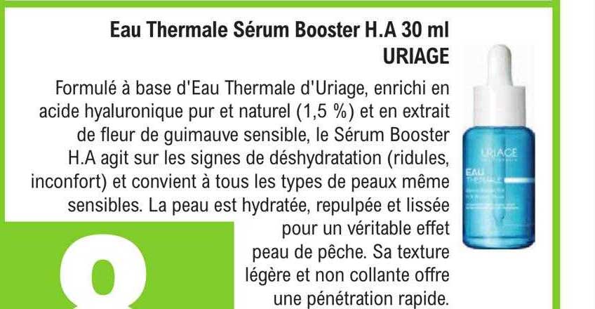 eau thermale sérum booster h.a 30m uriage