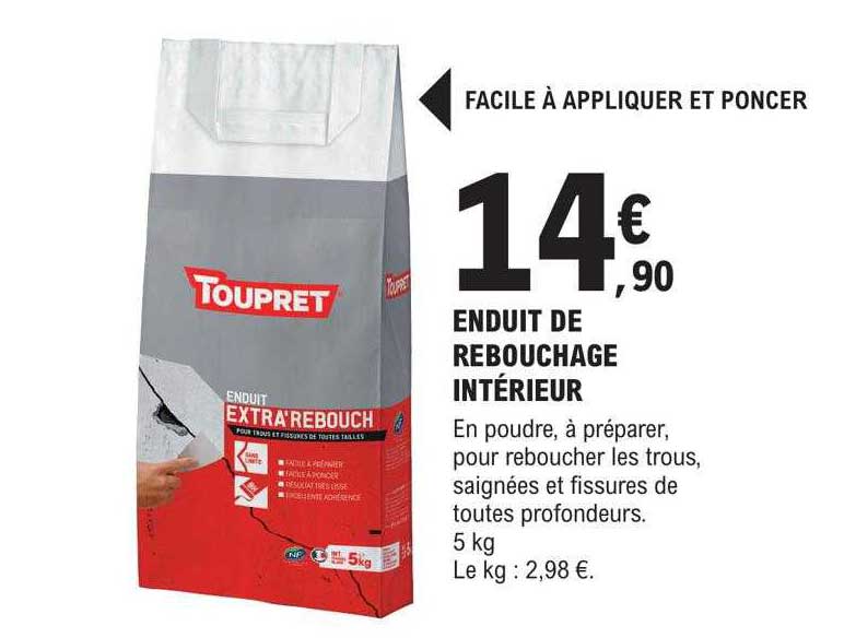 Enduit De Rebouchage Intérieur