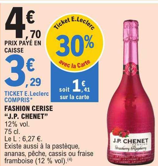 fashion cerise "j.p. chenet"