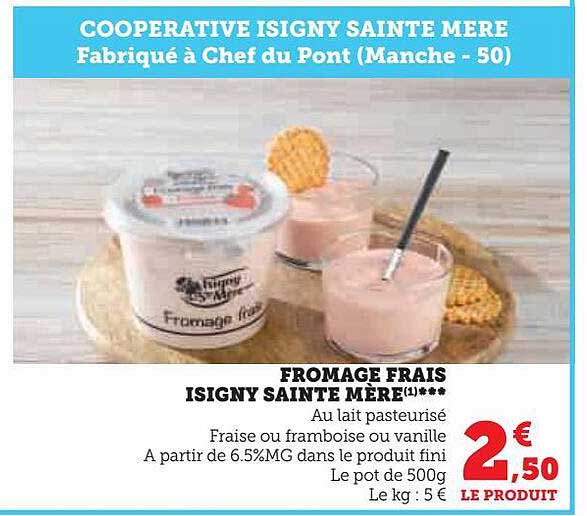 fromage frais isigny sainte mère