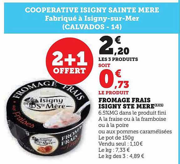 fromage frais isigny ste mère
