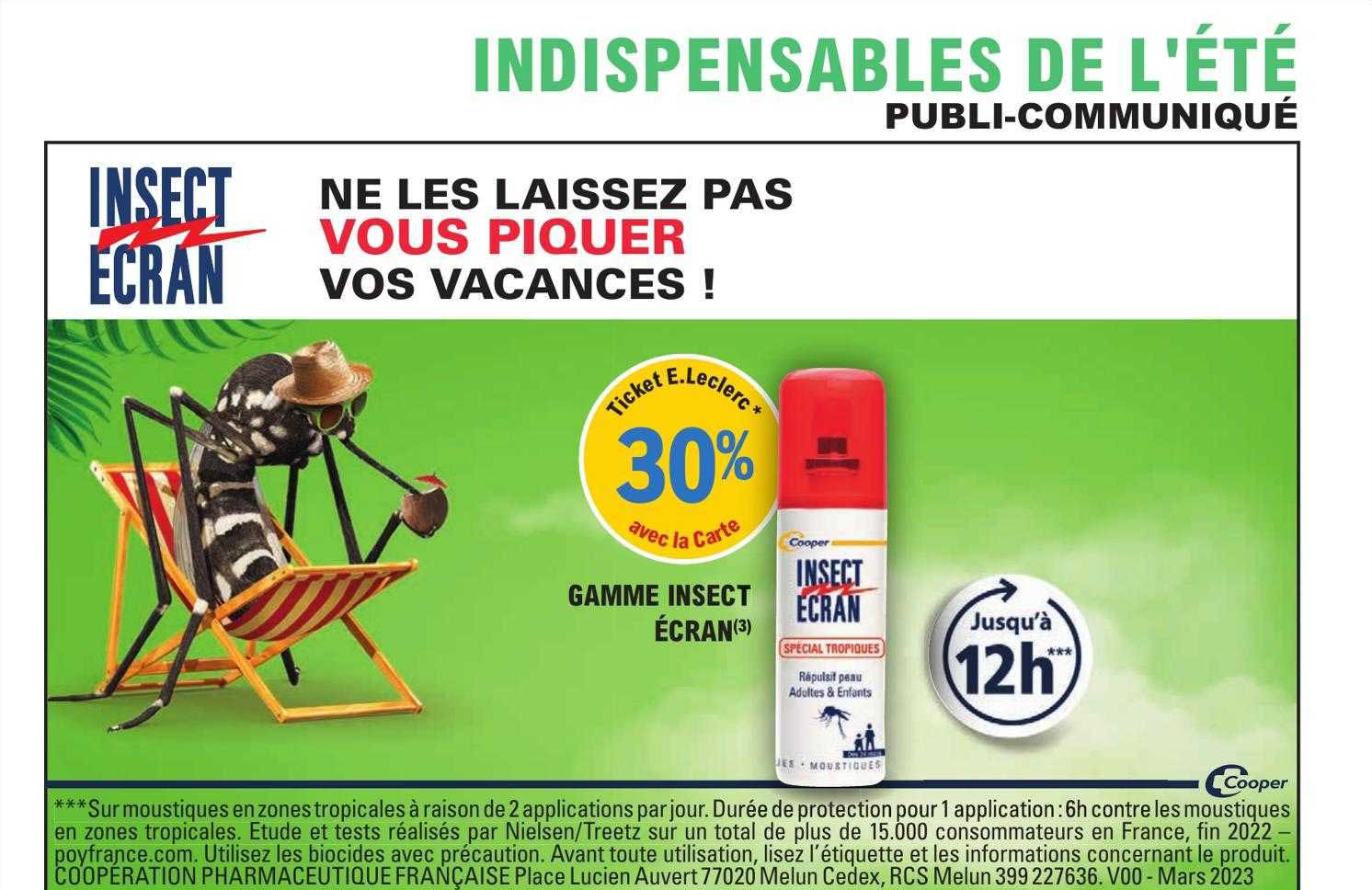 gamme insect écran