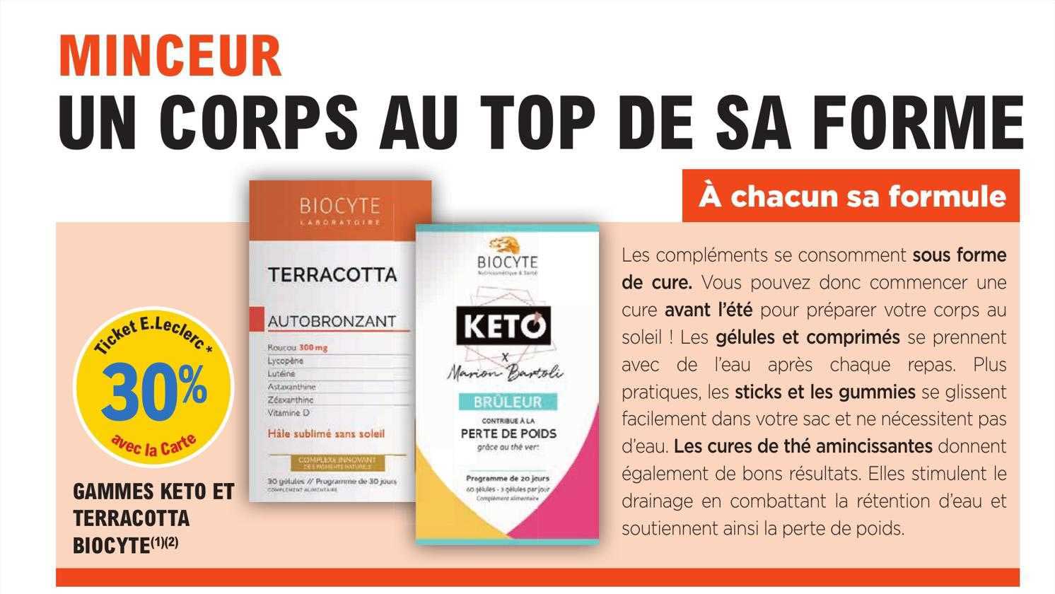 gammes keto et terracotta biocyte
