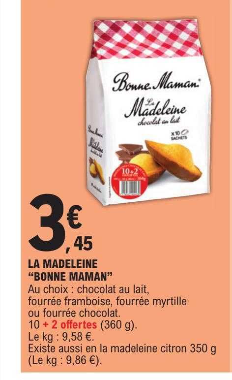 la madeleine "bonne maman"