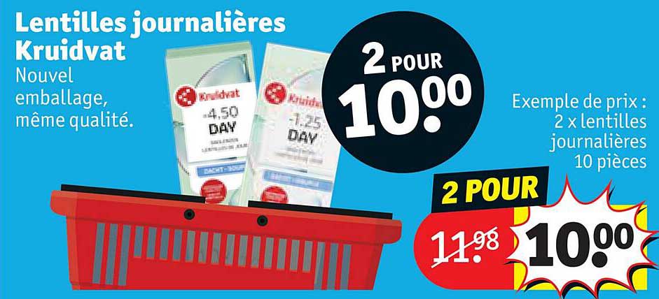 lentilles journalières kruidvat