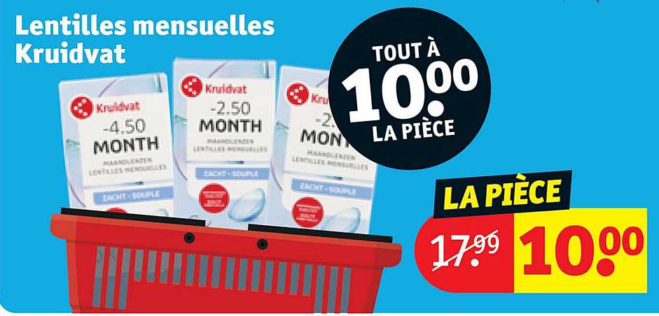 lentilles mensuelles kruidvat