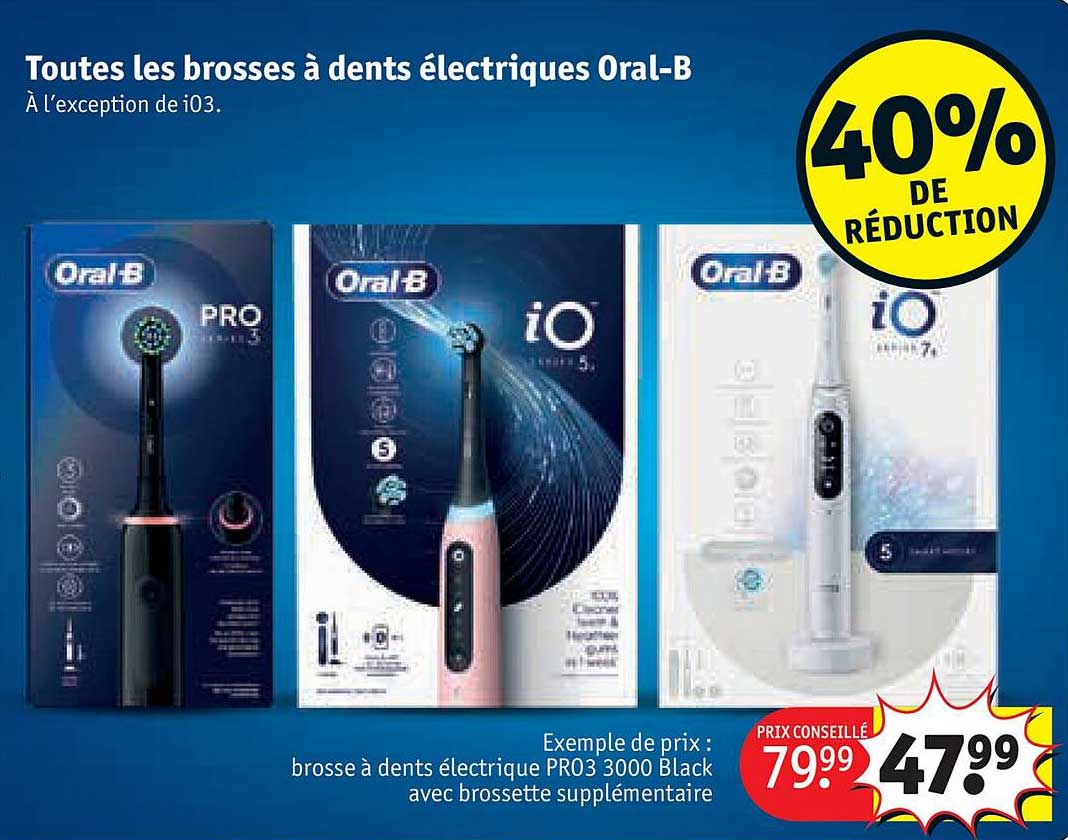 les brosses à dents électriques Oral-b