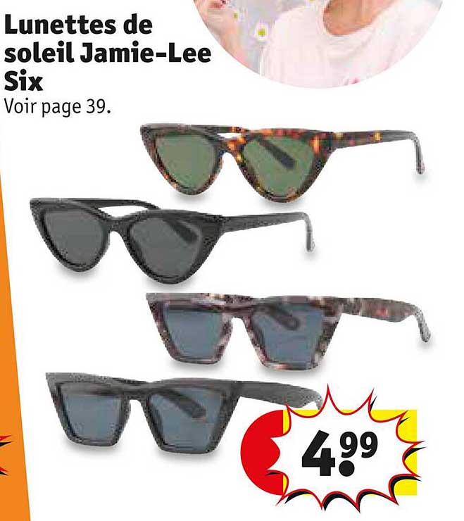 lunettes de soleil jamie-Lee six