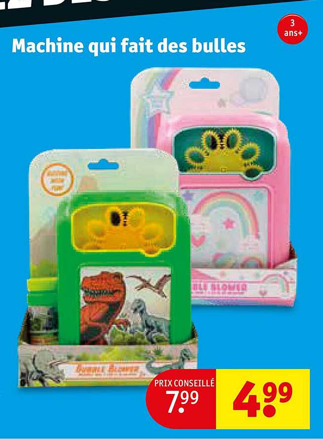 machine qui fait des bulles