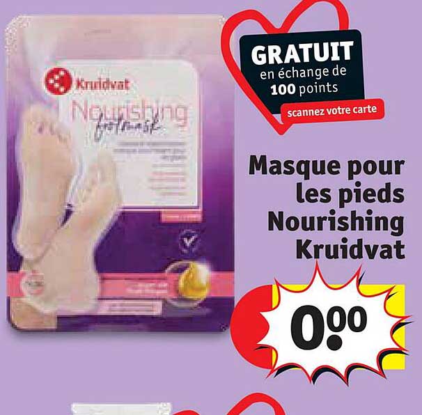 masque pour les pieds nourishing kruidvat