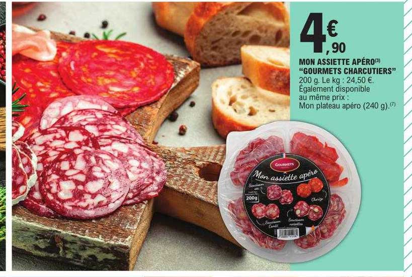 mon assiette apéro "gourmets charcutiers"