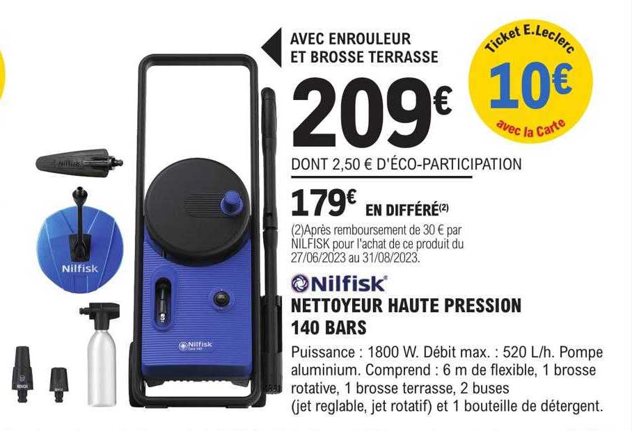 nettoyeur haute pression 140 bars nilfisk