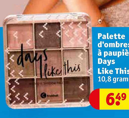 palette d'ombres à paupières days like this