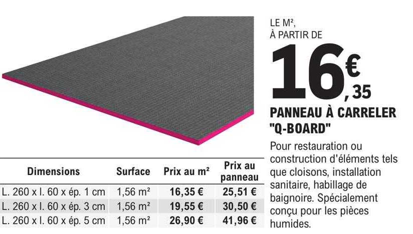 panneau à carreler "q-board"
