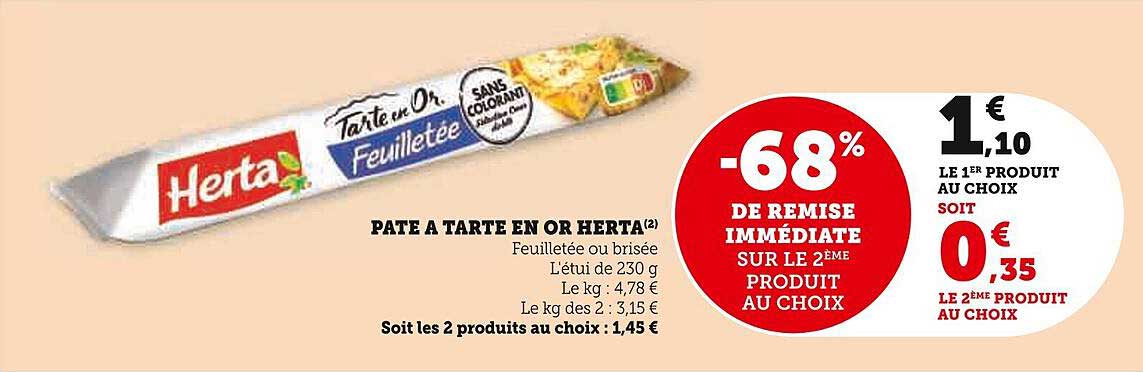 Pâte à Tarte En Or Herta