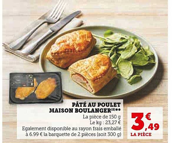 pâté au poulet maison boulanger