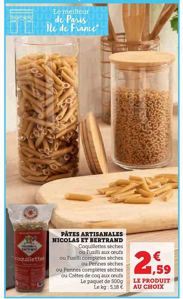pâtes artisanales nicolas et bertrand