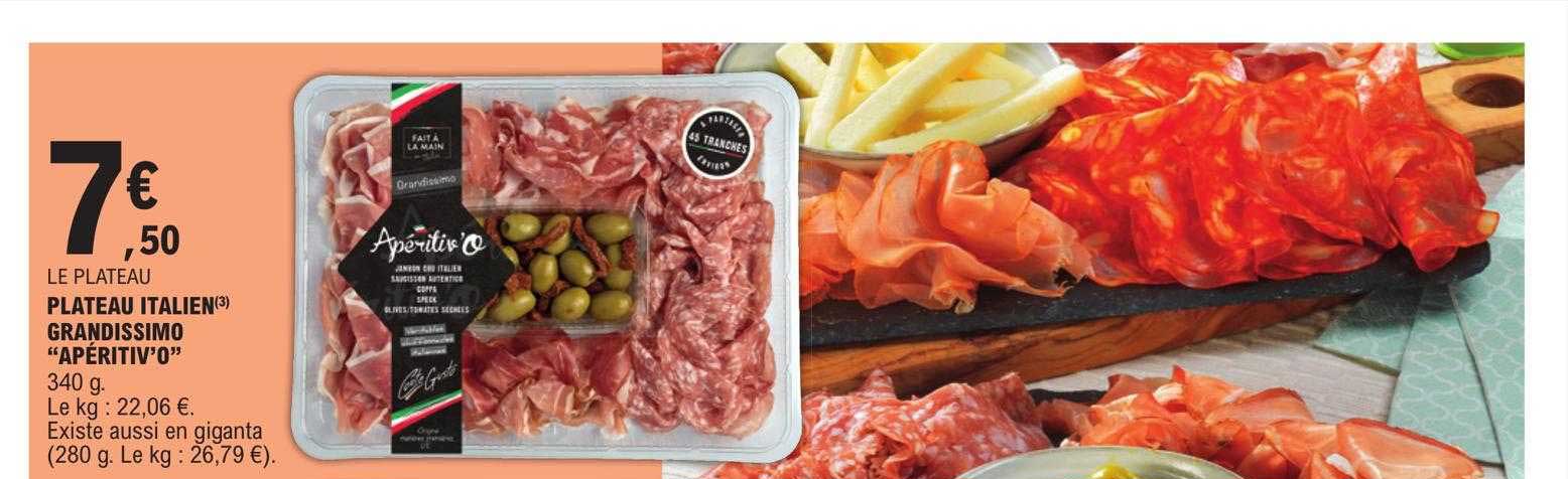Plateau Italien Grandissimo "apéritiv'o"