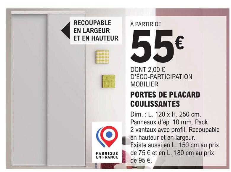 portes de placards coulissantes