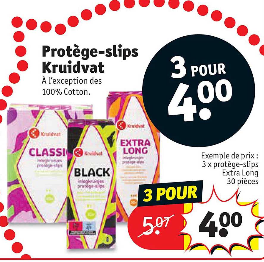 protège-slips kruidvat